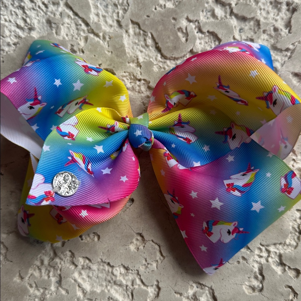 Hair bow Jojo Bow Colorful Unicorn Hair Bow